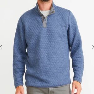 Marine Layer Corbet Pullover Reversible Blue/Gray